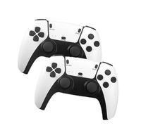 Manette de jeu sans fil double en gros, blanche, connexion 2.4G un-vers-deux, prise EU, console de jeu TV domestique