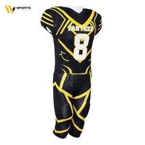 Uniformes personnalisés de football américain pour jeunes, vêtements de sport élégants de grande taille pour adultes, ensembles respirants de nouvelle conception, 2023 - Product Image 1