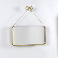 Miroir mural en métal, vente en gros, accessoire de décoration pour la maison, 60,96*3,18*68,58CM, miroir mural en métal pour salon moderne