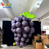 Modèle de myrtille gonflable géant, ballon de fruit réaliste personnalisé pour la promotion en supermarché, la décoration d'événements agricoles