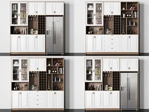 Luxury Modern Living Room Furniture Wood Buffet Sideboard Home Coffee Side Cabinet Wine Cabinet