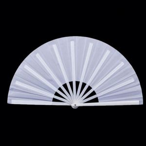 <b>Large</b> 33cm Folding Hand <b>Fan</b> - Perfect for Women and Men Durable Plastic and Nylon Cloth - Ideal for Festivals, Gifts, and Crafts - Product Image 4