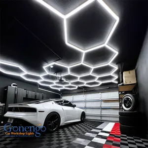 Fabricantes Vendendo Local De Passarela Garagem Blue Boarder Car Beauty Hexagonal Led Light