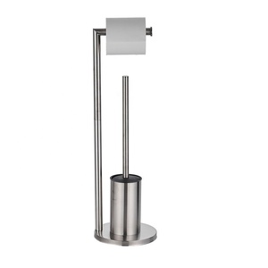 Offre Spéciale noir blanc argent brossé or <span class=keywords><strong>laiton</strong></span> or rose <span class=keywords><strong>brosse</strong></span> de <span class=keywords><strong>toilette</strong></span> et support ensemble avec porte-papier <span class=keywords><strong>toilette</strong></span> - Product Image 2