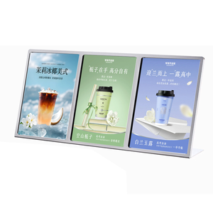 Nhà máy tùy chỉnh siêu thị kim loại A3 A4 A5 bảng Đăng Poster Acrylic menu khung hiển thị đứng chủ - Product Image 1