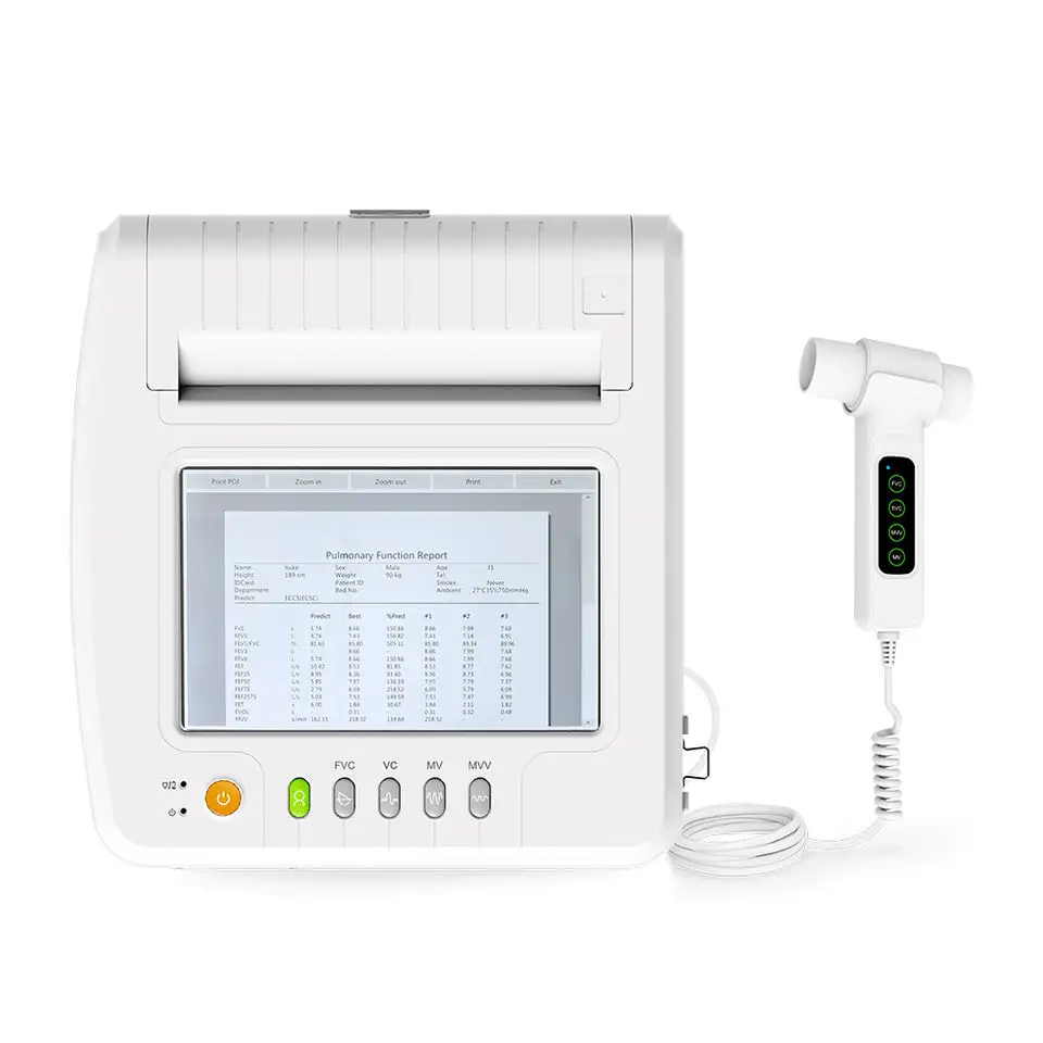 CONTEC SP100B แบบพกพาปอดฟังก์ชั่นการทดสอบอุปกรณ์วิเคราะห์ฟังก์ชั่นปอดทางการแพทย์ Contec Spirometer Espirometro