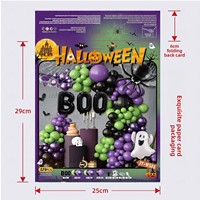 Ensemble d'arche de ballons en latex pour Halloween - Vente en gros, MOQ 50 pièces, couleurs et tailles personnalisées pour la décoration de fête