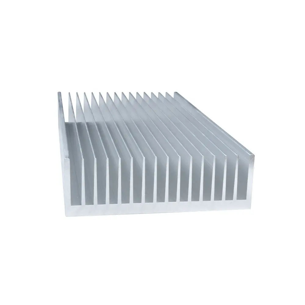 Lebar 160 tinggi 50 pabrik langsung Oem Aluminium Anodizing Heat Sink profil Aluminium Custom 6000 Anodized