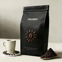 Sacs d'emballage pour café en sachet refermable avec valve et fermeture éclair, imprimés sur mesure, recyclables, 250 g, 500 g, 1 kg, 12 oz