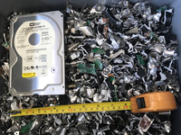 Máquina trituradora de CD HDD SSD de dos ejes móvil para reciclaje de residuos electrónicos