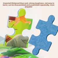 Jeu de puzzle éducatif en papier pour enfants, cadeau de maternelle, 0-24 mois, boîte de rangement pour puzzles de style boîte, vente en gros directe d'usine