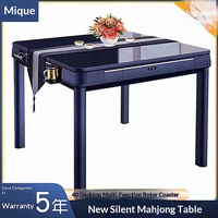 Machine de Mahjong automatique chinoise, table à manger pliante entièrement automatique, double usage, électrique, pour quatre personnes, avec système de rouleaux, silencieuse pour usage domestique