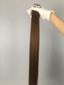 Extensiones de Cabello Humano Remy 100% de Dragonbeauty Factory, de 10 a 30 Pulgadas, de Alta Calidad, Color Negro y Marrón Natural - Product Image 1