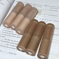 L'air est brumeux, velours, rouge à lèvres, nu, cannelle, argile à lèvres, glaçure à lèvres, mat, uni, blanc, non collant, facile à colorer