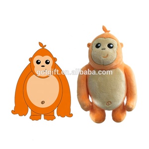 Personalizado Peluche de felpa azul colgante mono <span class=keywords><strong>animales</strong></span> salvajes juguete suave mono de peluche - Product Image 6