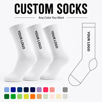 Chaussettes de sport personnalisées pour hommes avec soutien de la voûte plantaire, logo de marque, chaussettes sportives personnalisées