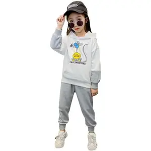 2020 high quality wholesale oem kids luxury clothes for girls with cartoon