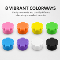 Capuchon en silicone pour flacon d'insuline, multicolore, flexible, réutilisable, facile à poser, avec joint sécurisé, logo personnalisé pour flacon en verre