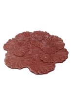 Assiette en céramique de dentelle gaufrée vintage Assiette en céramique florale Vaisselle pour plateau à dessert de fête de mariage