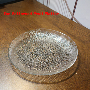 Plato de Vidrio Transparente Ecológico Hecho a Mano para Aperitivos, Bandeja de Frutas para el Hogar, Plato para Café de Oficina, Plato para Guardar Nueces, Semillas de Girasol - Product Image 5