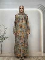Abaya de luxe légère en coton, robe islamique modeste, style arabe élégant, manches longues, longueur cheville, printemps, écologique, ODM