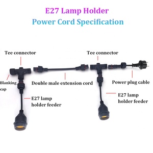 3700W LED <strong>Lights</strong> Assembled Waterproof Modular <strong>Light</strong> String E27 <strong>Power</strong> <strong>Cord</strong> for Party - Product Image 2