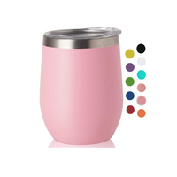 Échantillon gratuit gobelet à vin tasse de voyage blanche gobelet à vin isolé sans pied gobelet à sublimation