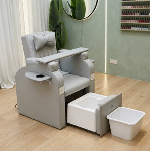 Sillón de Pedicura y Manicura Moderno y Lujoso para Salón de Belleza, con Masaje Eléctrico, Multifuncional, Extensible, con Bañera para Pies - Product Image 1