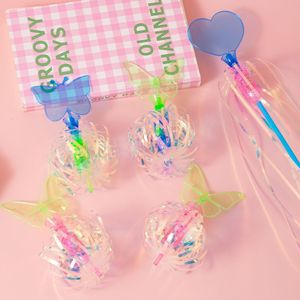 Baguette magique à bulles avec un cœur de papillon lumineux, jouet en plastique pour enfants de 4 à 7 ans - Product Image 2
