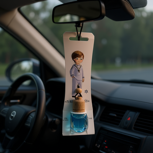 Diffuseur de parfum pour voiture Oceano 10ml avec bouchon et sangle en bois pour l'intérieur de la voiture - Product Image 2