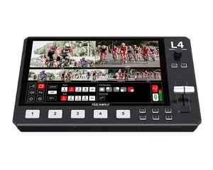 FEELWORLD L4 Multi-camera Video Mixer Switcher 10.1"Touch Screen USB3.0 Fast Streaming
