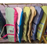 Sac de transport pliable et écologique en toile pour Mahjong américain, avec longue poignée d'épaule, grande capacité, pour 4 joueurs