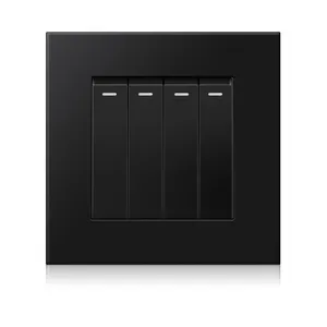 86 Serie PC-Panel 4 Gang 2-Wege-Wand-Stromschalter Fluoreszenz-Indicator NFC Netzwerk Max. Strom 16 A Max. Spannung 250 V