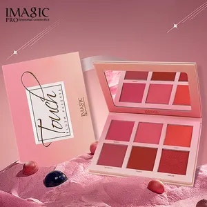 IMAGIC Wholesale Diy Makeup Vendor Long Lasting Contour Eyeshadow Blusher 3 In 1 Powder Private Label Custom Logo Blush Palette