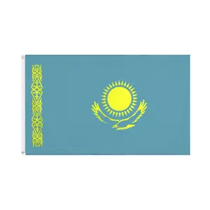 Pabrik langsung ale kualitas tinggi Logo bendera negara bendera Kazakhstan untuk promosi