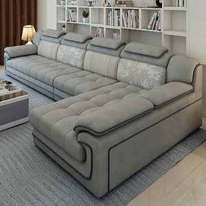 Divano Monoposto in Tessuto Combinazione Moderna Semplice Rimovibile Lavabile in PU per Appartamenti Grandi e Piccoli Impermeabile Antimacchia per <span class=keywords><strong>Soggiorno</strong></span> - Product Image 2