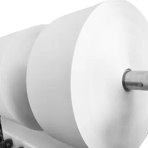 Vente en gros Papier adhésif de transfert Rouleau géant d'autocollant thermique pour étiquette directe