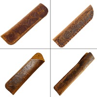 Étui portable en cuir véritable pour un seul stylo, pochette en cuir de vachette de qualité supérieure pour Apple Pencil, étui double pour stylos, motif gravé, fermeture éclair personnalisable