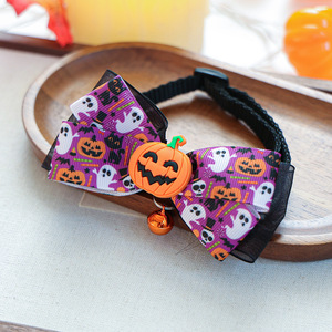 2025 Otoño Invierno cachorro gatito <span class=keywords><strong>Collar</strong></span> lindo impreso calavera poliéster para perros accesorio de entrenamiento de moda bufanda Decoración - Product Image 5