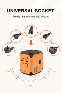 4 en 1 US EU UK AU 4in1 Todo en uno Adaptador universal de viaje mundial Convertidor de adaptador inteligente de viaje múltiple en todo el mundo Cargador de pared - Product Image 6