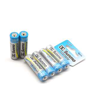 Vente directe d'usine <span class=keywords><strong>Pile</strong></span> de zinc de carbone 1.5V PVC métal OEM Service carte blister cellule sèche UM3 R6P paquet de Support de batterie AA - Product Image 3
