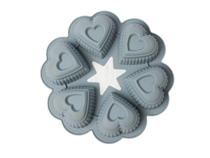 BPA miễn phí cấp thực phẩm Silicone hình trái tim khuôn bánh với không dính bề mặt và dễ dàng demoulding cho nhà nướng - Product Image 3