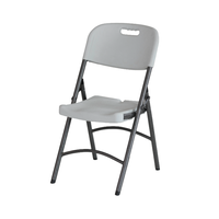 Vente chaude 650 Lbs Capacité de chargement Chaise pliante en plastique HDPE pour les événements de location de camping de fête de réunion