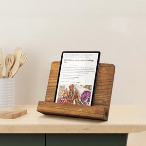 Support de livre de cuisine en bois pour votre comptoir de cuisine Support en bois massif qui garde facilement les livres de <span class=keywords><strong>recettes</strong></span> de cuisine ouverts pour une cuisson pratique - Product Image 4