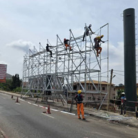 Structure en acier personnalisé extérieur galvanisé entretien publicité entreprise panneau d'affichage au Ghana