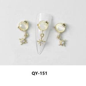 Venta al por mayor a granel de lujo 3D oro Metal <span class=keywords><strong>uñas</strong></span> encantos colgante de diamantes de imitación con diamantes de circón brillo salón decoración de <span class=keywords><strong>uñas</strong></span> suministros - Product Image 4