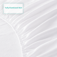 Protège-matelas respirant en tissu éponge anti-acariens et anti-punaises de lit, imperméable, vente en gros