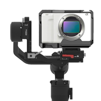 Cage complète pour appareil photo, rig en aluminium avec plaque de fixation rapide intégrée et support griffe froide