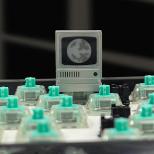 Capuchons de touches translucides en alliage d'aluminium, ornements métalliques, style Bicent Macintosh, pour clavier mécanique, testeur d'axe magnétique - Product Image 4