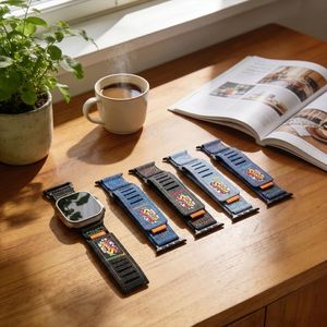 Correa de reloj Denim Graffiti compatible con <span class=keywords><strong>Apple</strong></span> <span class=keywords><strong>Watch</strong></span>, correa deportiva transpirable - Product Image 3